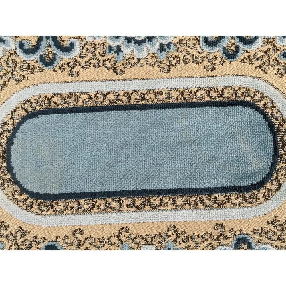 SALE Rare Luxe Vintage Set 6 Blue WEDGWOOD Velvet Brocade Rose Placemats Belgium